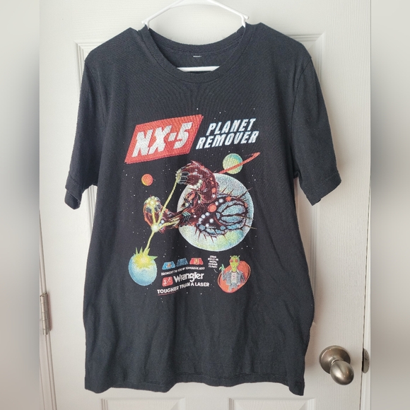 Wrangler Rick and Morty Adult Swim NX-5 Planet Remover Laser Short Sleeve Crew L - Picture 1 of 5